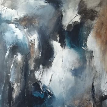 Peinture intitulée "Chemin éphémère  -1-" par Françoise Vandiedonck, Œuvre d'art originale, Acrylique