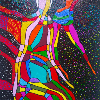 Painting titled "******" by Alina Nilova, Original Artwork, Acrylic