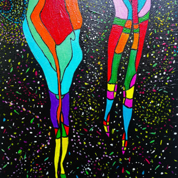 Painting titled "******" by Alina Nilova, Original Artwork, Acrylic