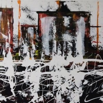 Peinture intitulée "Apocaliptique" par Christophe Gaspard, Œuvre d'art originale, Acrylique