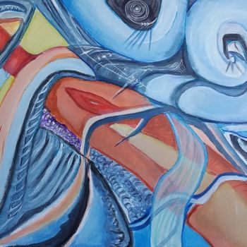 Peinture intitulée "FUGA" par Juan Luis Gandulfo, Œuvre d'art originale, Acrylique
