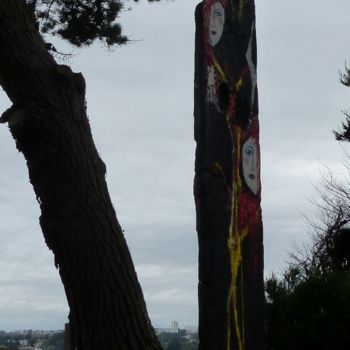 Sculpture intitulée "N°1 12 /  Serie fem…" par Jeanne Le Guen, Œuvre d'art originale, Bois