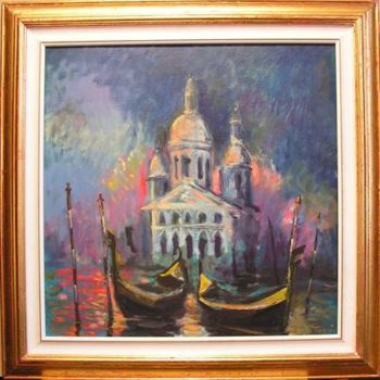 Painting titled "Venice Carnival" by Tony Ignatov, Original Artwork, Oil