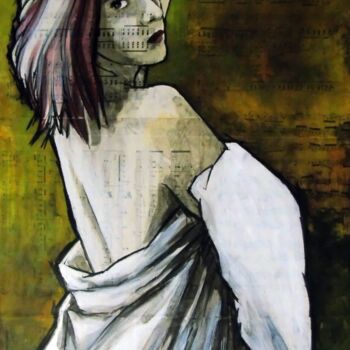 Painting titled "Eva" by Vincent Tessier Xxc, Original Artwork, Acrylic