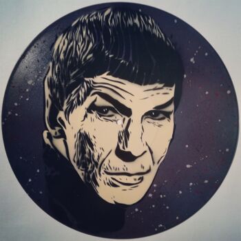 Pintura titulada "Spock" por Sérgio Clemente, Obra de arte original, Pintura al aerosol