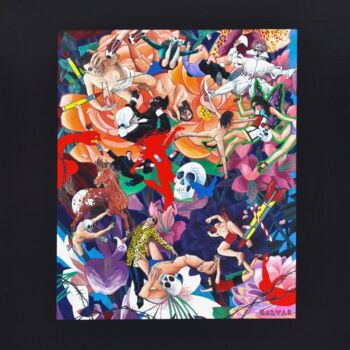 「New Year's Day」というタイトルの絵画 Yann Michael Talvasによって, オリジナルのアートワーク, アクリル
