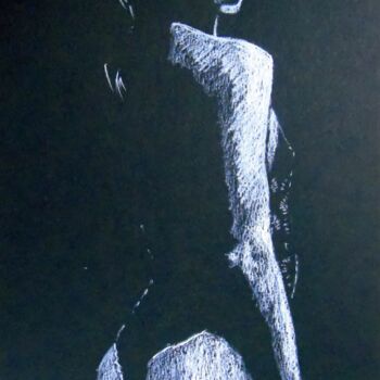 Drawing titled "bel" by Vincent Tessier Xxc, Original Artwork, Chalk