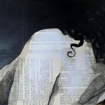 Painting titled "n&b" by Vincent Tessier Xxc, Original Artwork, Ink