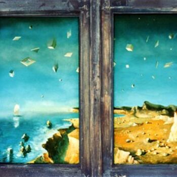 Painting titled "Hot summer" by Tony Ignatov, Original Artwork, Oil