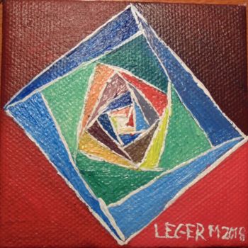 Painting titled "Prismes" by Matthieu Leger, Original Artwork, Oil