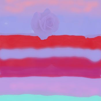 Digital Arts με τίτλο "Color fields and bl…" από Marina Alexandrova, Αυθεντικά έργα τέχνης, Ψηφιακή ζωγραφική
