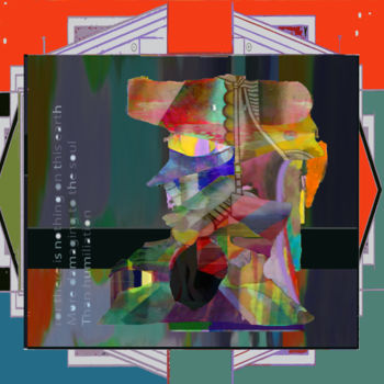 Digital Arts με τίτλο "The Face as a Tool…" από Devorah Rosen, Αυθεντικά έργα τέχνης, Ψηφιακή ζωγραφική