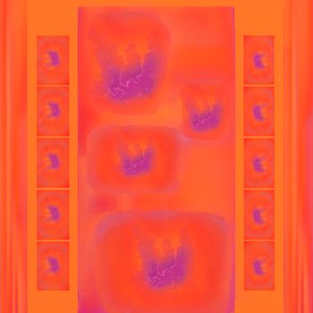 数字艺术 标题为“Patterns of lilacs” 由Marina Alexandrova, 原创艺术品, 数字油画