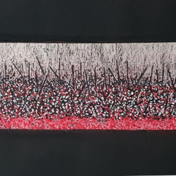 「Bataille 3」というタイトルの絵画 Alain Vによって, オリジナルのアートワーク, アクリル