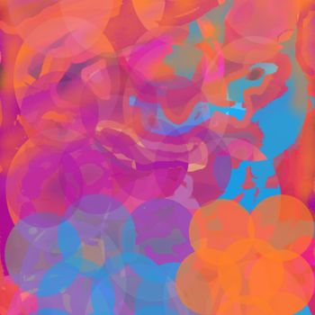 Digital Arts με τίτλο "Sun and multicolore…" από Marina Alexandrova, Αυθεντικά έργα τέχνης, Ψηφιακή ζωγραφική
