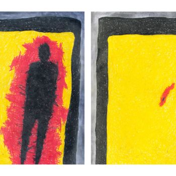 Malerei mit dem Titel "" The threshold" di…" von Giulio Benatti, Original-Kunstwerk, Pastell