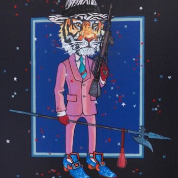 Painting titled "All Night Long" by Yann Michael Talvas, Original Artwork, Acrylic
