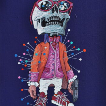 Painting titled "Comme d'habitude" by Yann Michael Talvas, Original Artwork, Acrylic