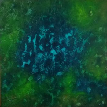 Peinture intitulée "Plastic Ocean" par Valérie Benedetti, Œuvre d'art originale, Acrylique Monté sur Châssis en bois