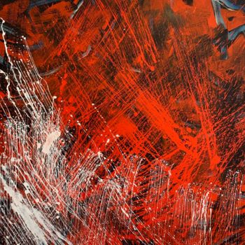 Painting titled "peinture acrylique…" by Norbert Engel, Original Artwork, Acrylic Mounted on Wood Stretcher frame