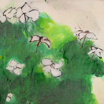 Peinture intitulée "CORNUS KOUSA" par Norbert Engel, Œuvre d'art originale, Acrylique Monté sur Châssis en bois