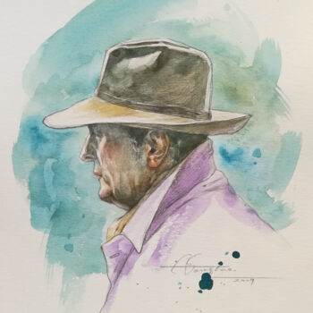 Painting titled "watercolour paintin…" by Hongtao Huang, Original Artwork, Watercolor