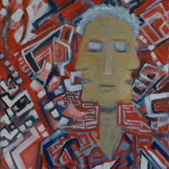 Painting titled "Corporat Dragon Cla…" by Peter Stutz, Original Artwork, Oil