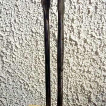 Sculpture titled "PERE & FILS" by Gerard Lami, Original Artwork, Metals