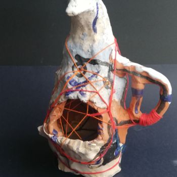 Sculpture titled "Pingouin the meltin…" by Baptiste Vanweydeveldt, Original Artwork, Ceramics