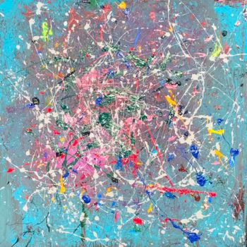 Peinture intitulée "Peinture acrylique…" par Norbert Engel, Œuvre d'art originale, Acrylique Monté sur Châssis en bois