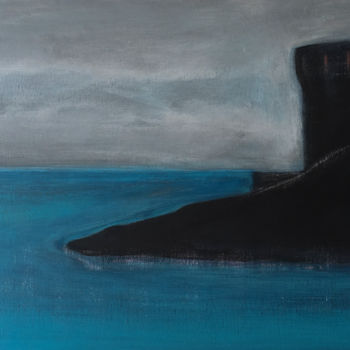 Pittura intitolato "nera e guardiana" da Pier Maurizio Greco, Opera d'arte originale, Acrilico