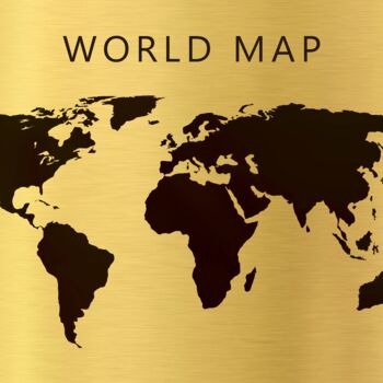 Digital Arts titled "World map" by Radiy Bohem, Original Artwork, 2D Digital Work