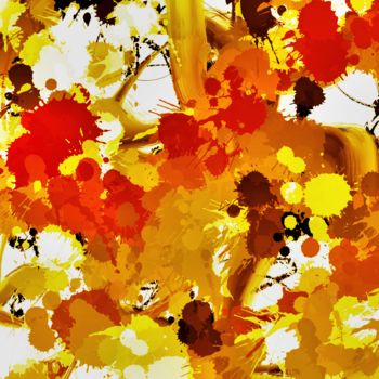 Digital Arts titled "Splashes" by Cila, Original Artwork, Digital Painting
