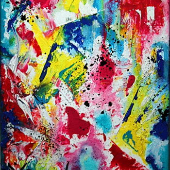 「COULEUR」というタイトルの絵画 Laurent Boronによって, オリジナルのアートワーク, オイル