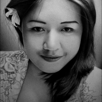 Drawing titled "Une fée à Bali" by Semara Widhi, Original Artwork, Graphite