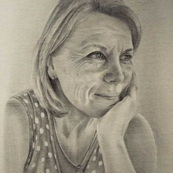 Drawing titled "Feeling good here" by Semara Widhi, Original Artwork, Graphite