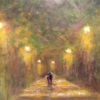 Peinture intitulée "Un parapluie pour d…" par Anne Vignau, Œuvre d'art originale, Acrylique