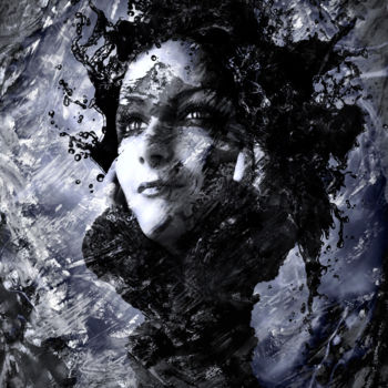 Digital Arts με τίτλο "Lost in Black Water" από Barry Farley Visual Arts, Αυθεντικά έργα τέχνης, Ψηφιακή ζωγραφική Τοποθετήθ…