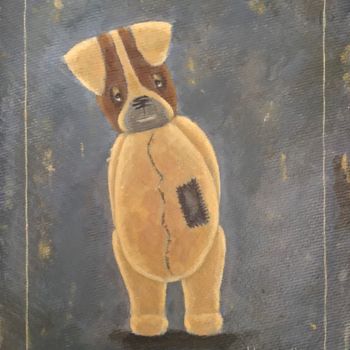 Painting titled "Hermin - 842" by Noëlle Lassailly, Original Artwork, Acrylic