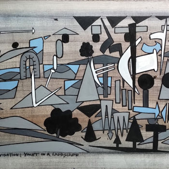 Ζωγραφική με τίτλο "Spontaneous Improvi…" από Gerald Shepherd F.F.P.S., Αυθεντικά έργα τέχνης, Ακρυλικό