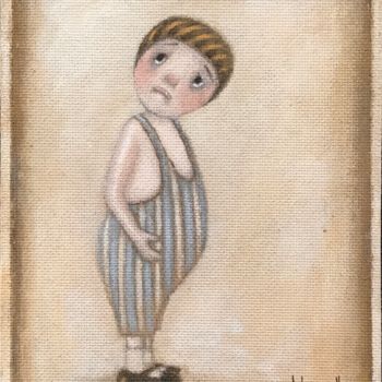 Painting titled "Le grand Sot - 845" by Noëlle Lassailly, Original Artwork, Acrylic