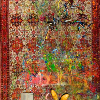 Photography titled "Photographie, Spiri…" by Norbert Engel, Original Artwork, Manipulated Photography Mounted on Wood Stretc…