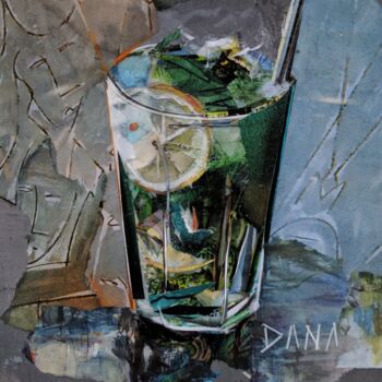 Collages intitulée "mojito" par Dana, Œuvre d'art originale, Collages