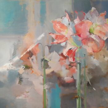 Painting titled ""Secrets of the Pet…" by Tatyana Barinova, Original Artwork, Oil