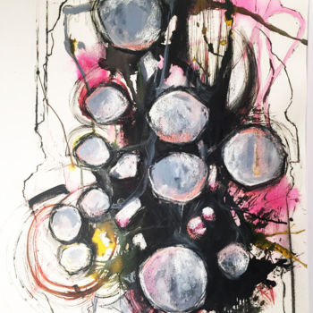 Dessin intitulée "Flipper" par Armelle Pruniaux, Œuvre d'art originale, Encre