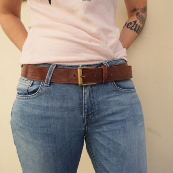 手工艺品 标题为“Ceinture cuir marron” 由Marieke Creation, 原创艺术品