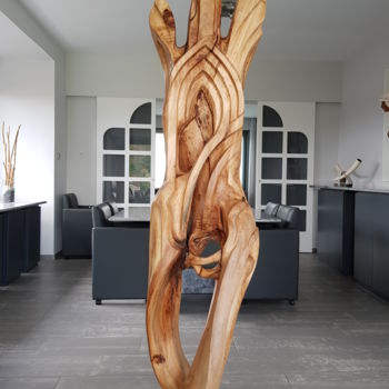 Sculpture intitulée "GROWING CATHEDRAL 2" par Jan Van Braekel, Œuvre d'art originale, Bois
