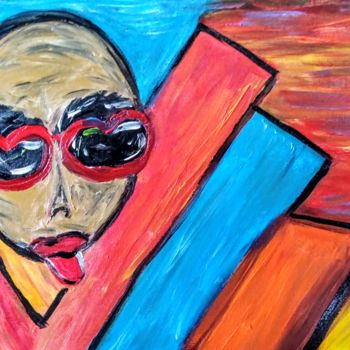 Painting titled "Les murs" by Tomy, Original Artwork, Acrylic