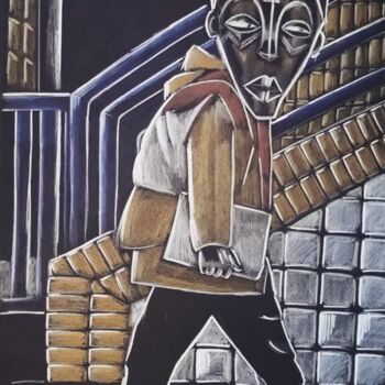 Dessin intitulée "Everyday" par Lylo, Œuvre d'art originale, Crayon