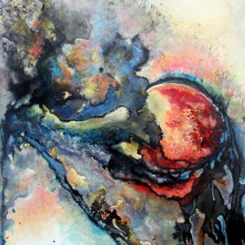 Peinture intitulée "GENESIS" par Marianne Charlotte Mylonas-Svikovsky (Marlo), Œuvre d'art originale, Encre